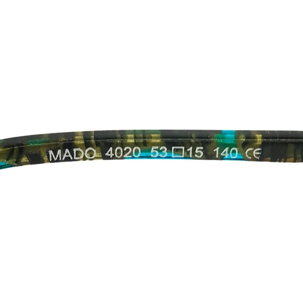 BOZ by J.F. Rey Eyeglasses Frames MADO 4020 Blue Green Wire Cat Eye 53-15-140